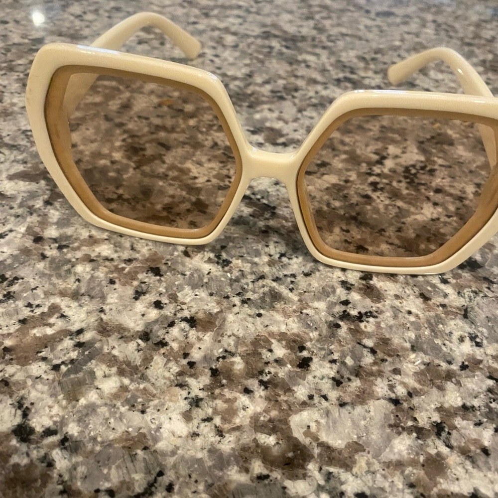 Cream Oversized Sunglasses